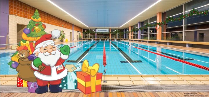 Das Bäderteam lädt alle 4- bis 6-Jährigen Kinder  zum Advents-Spielnachmittag mit Besuch des Nikolaus ein.
Die Veranstaltung findet ohne Begleitperson statt. Die Kinder müssen für die Teilnahme nicht schwimmen können.